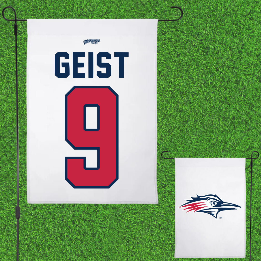 Metropolitan State University of Denver Softball White Garden Flag - #9 Jaiden Geist