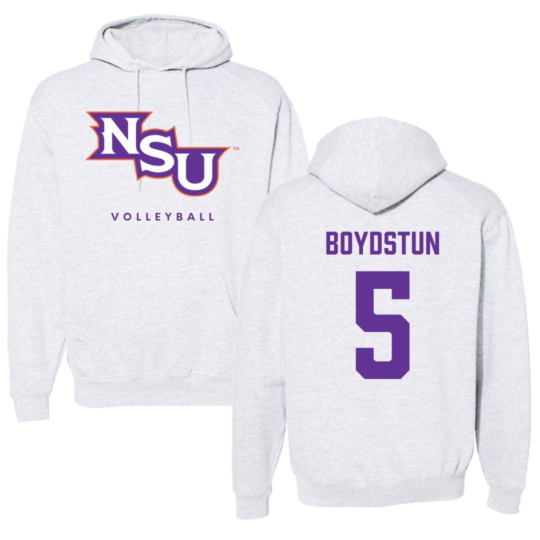 Northwestern State University Volleyball Gray Hoodie - #5 Piper Boydstun