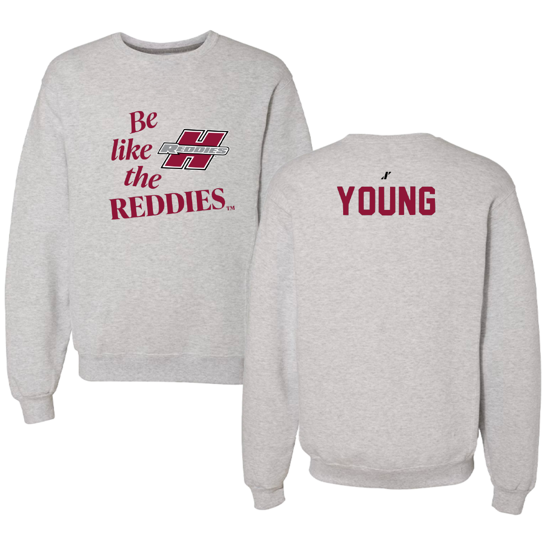 Henderson State University Cheer Light Gray Be Like Us Crewneck - Gracie Young