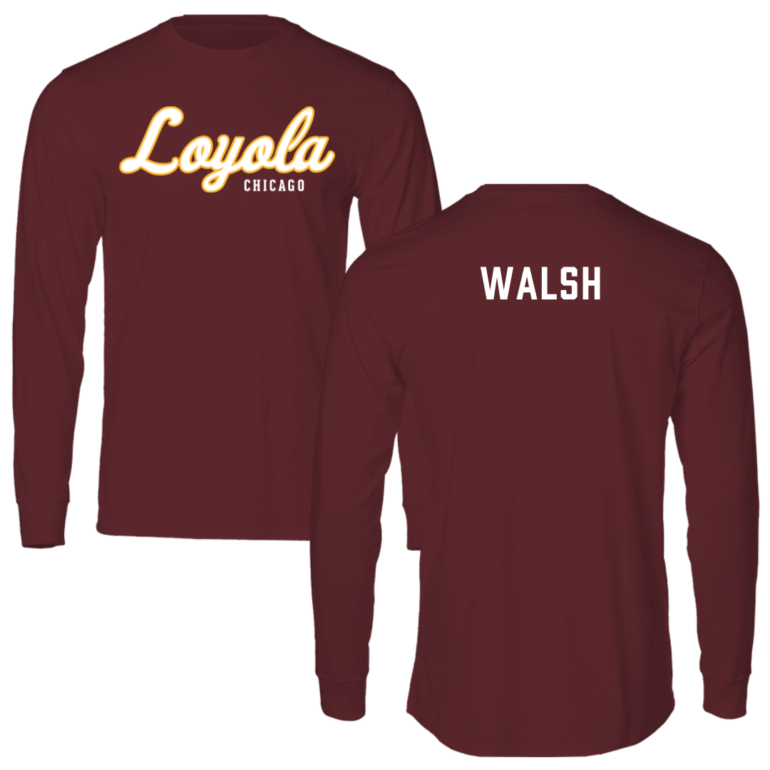 Loyola University-Chicago Golf Maroon Performance Long Sleeve - Ryan Walsh