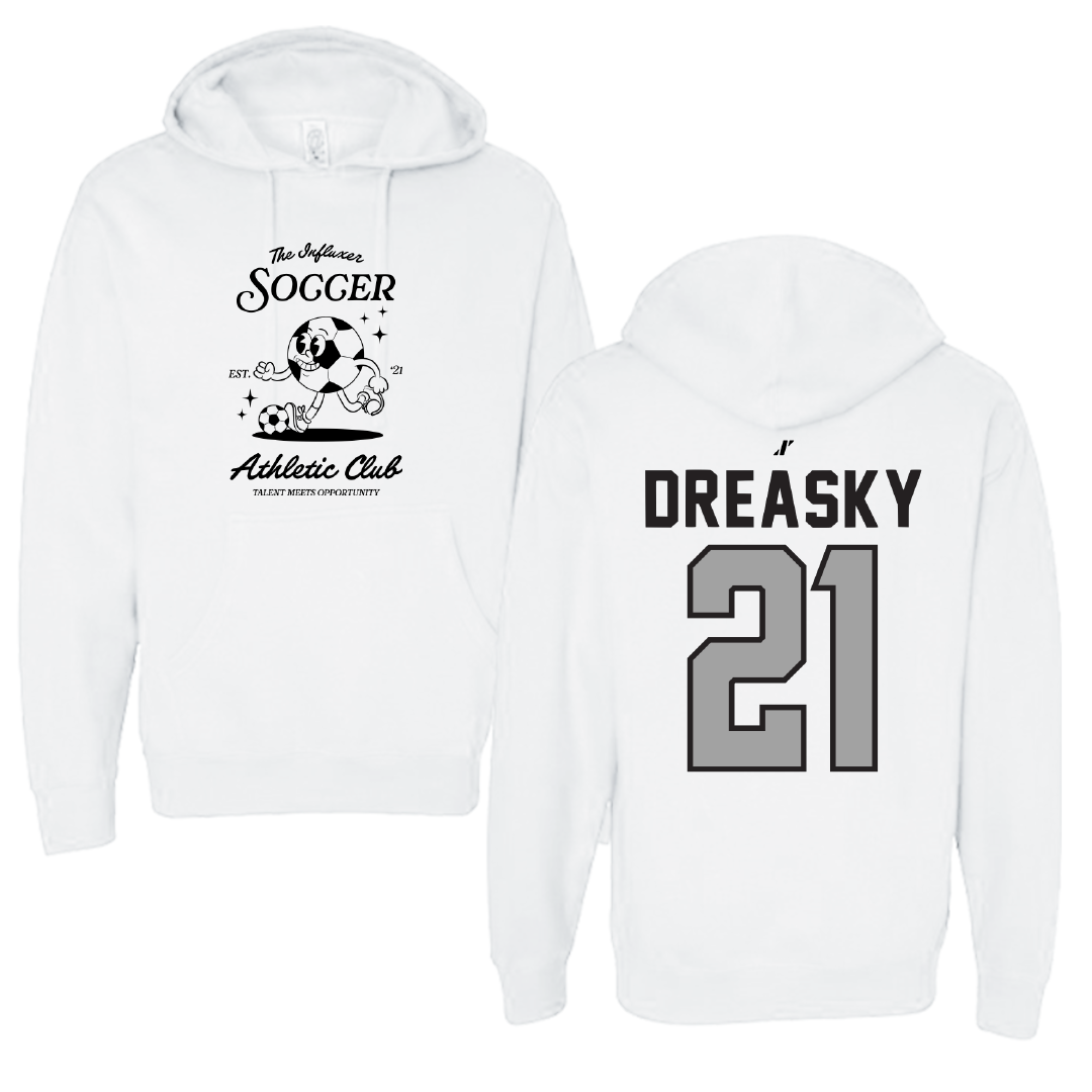 Soccer White Influxer Athletic Club Hoodie - #21 Avery Dreasky
