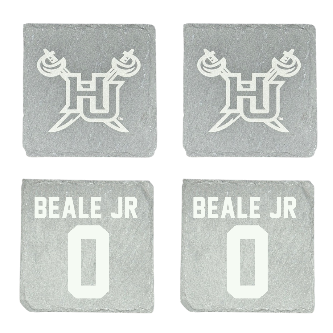 Hampton University Basketball Stone Coaster (4 Pack)  - #0 George Beale Jr
