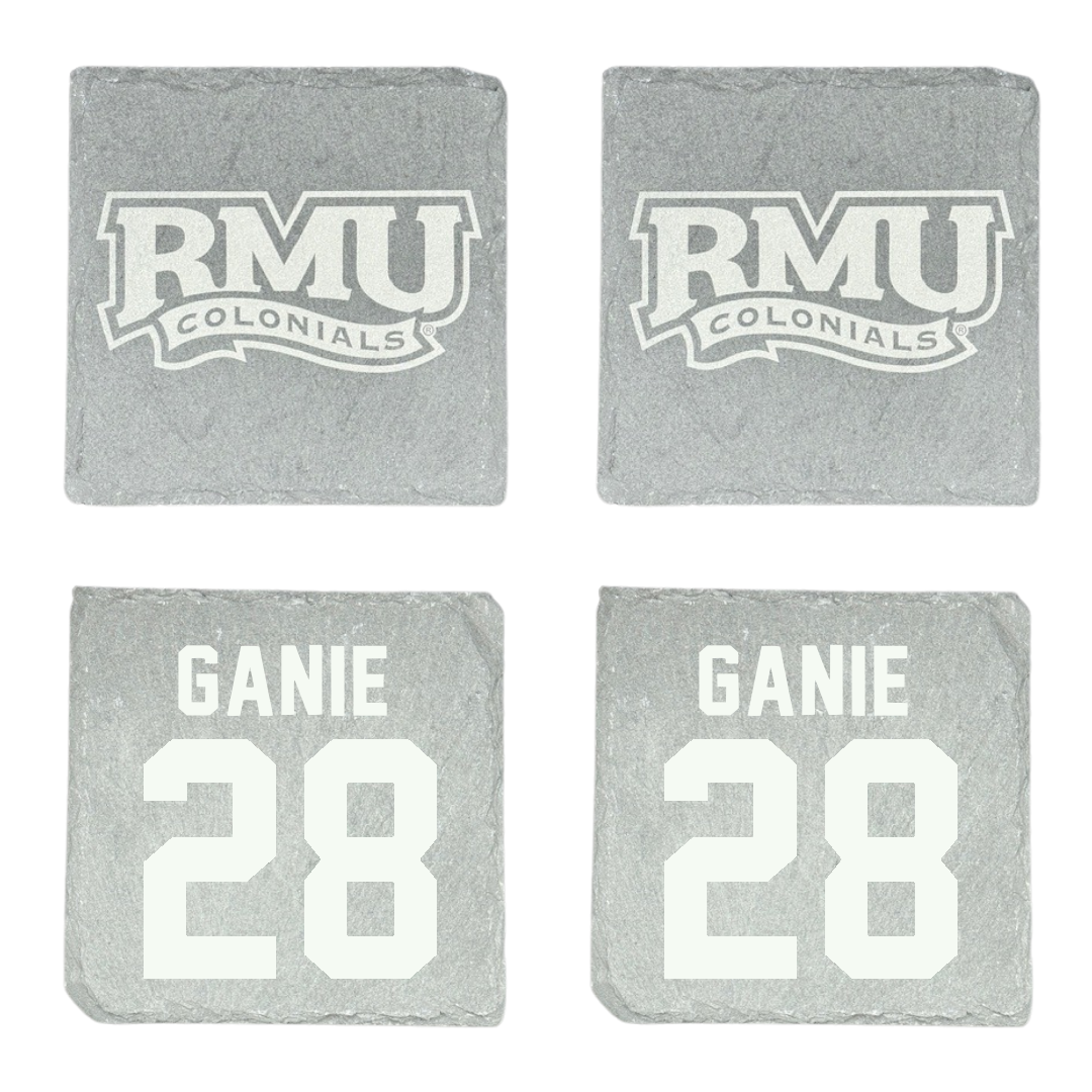 Robert Morris University Ice Hockey Stone Coaster (4 Pack)  - #28 Logan Ganie