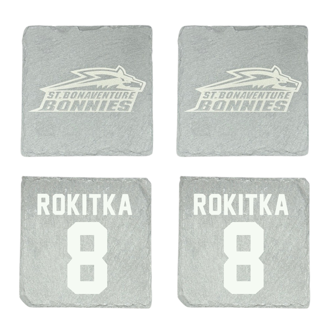 St. Bonaventure University Lacrosse Stone Coaster (4 Pack)  - #8 Katelyn Rokitka