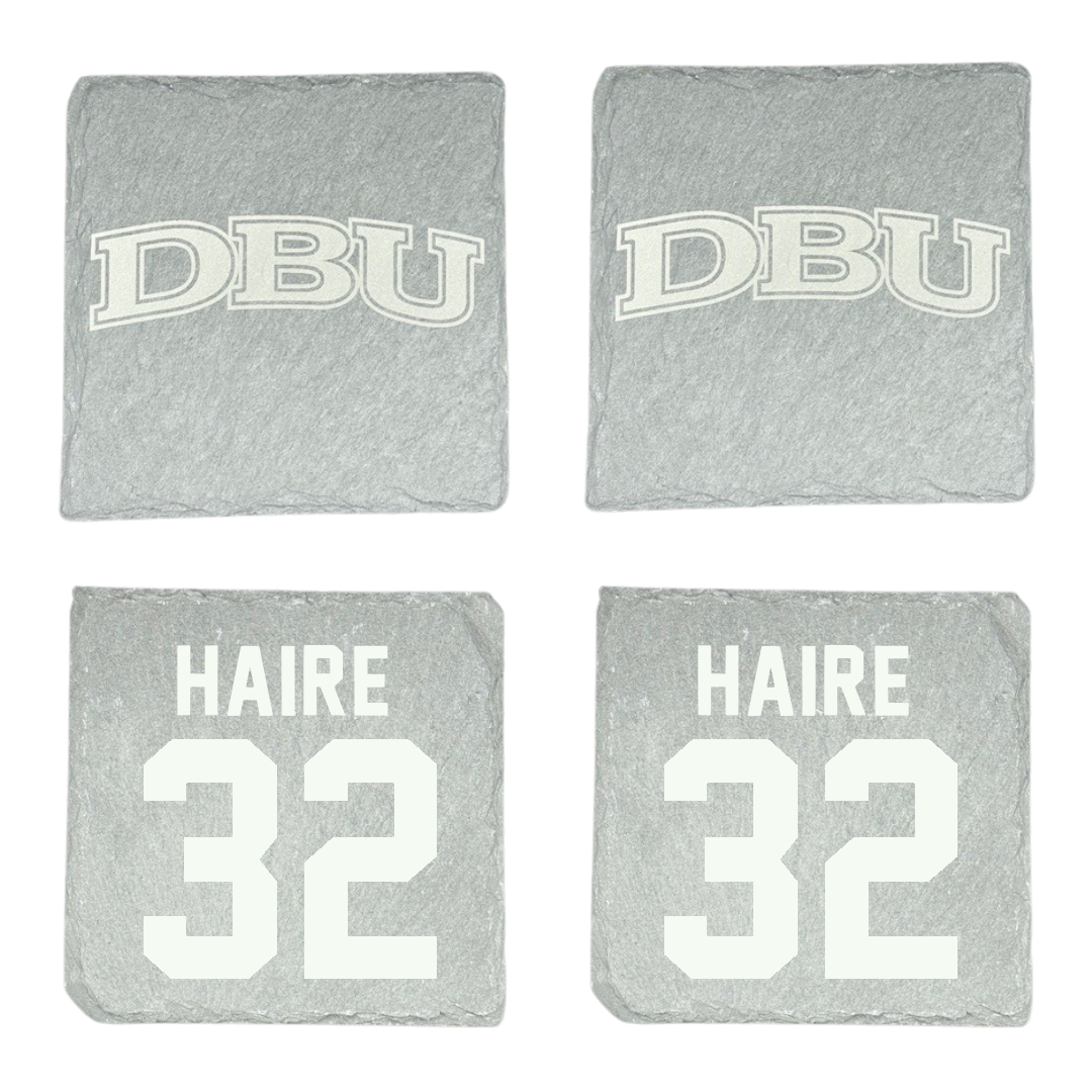 Dallas Baptist University Basketball Stone Coaster (4 Pack)  - #32 Justin Haire