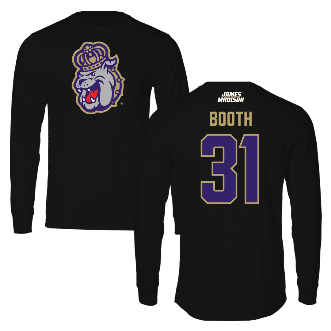 James Madison University Football Black Long Sleeve - #31 Antoine Booth