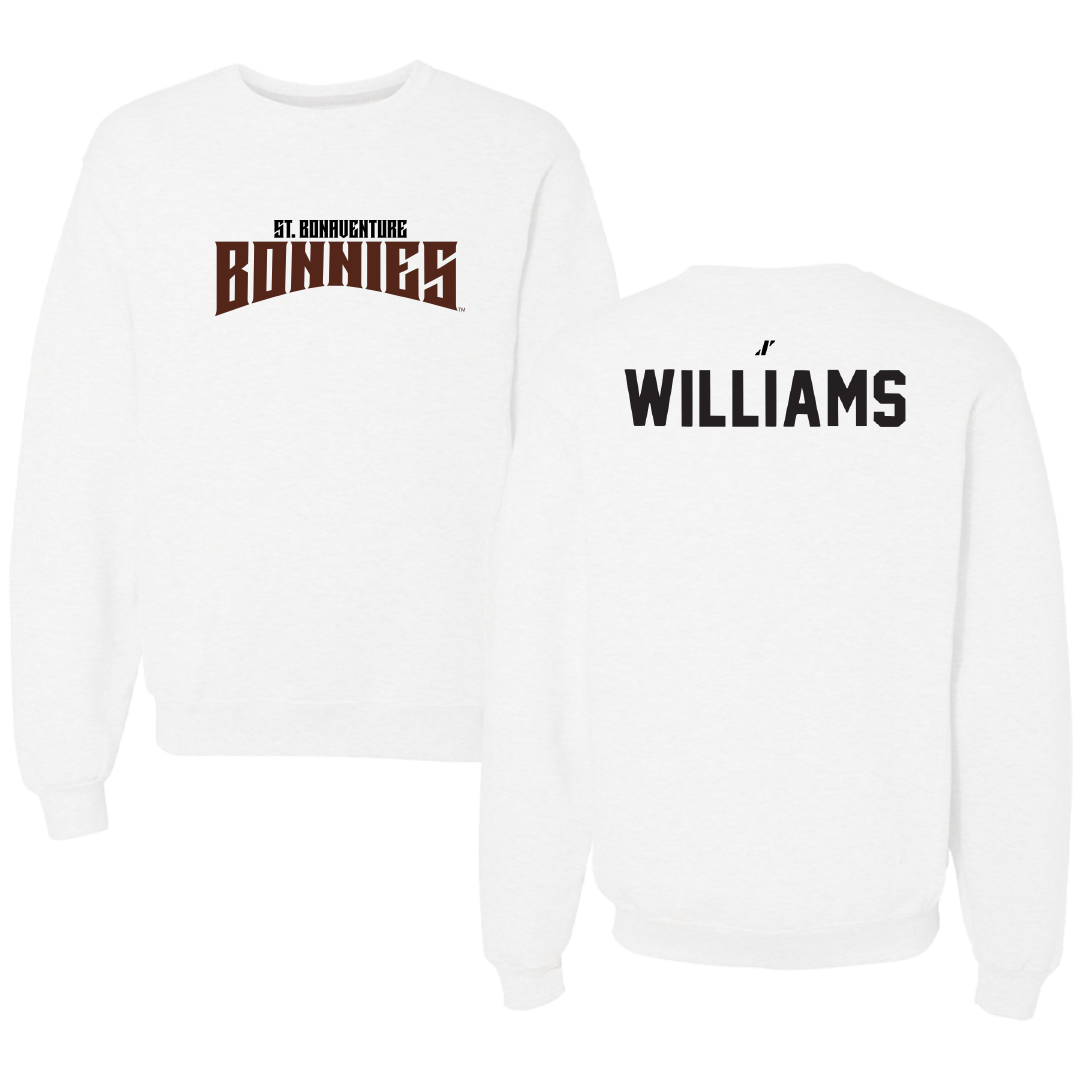 St. Bonaventure University Golf White Classic Crewneck - Gabe Williams