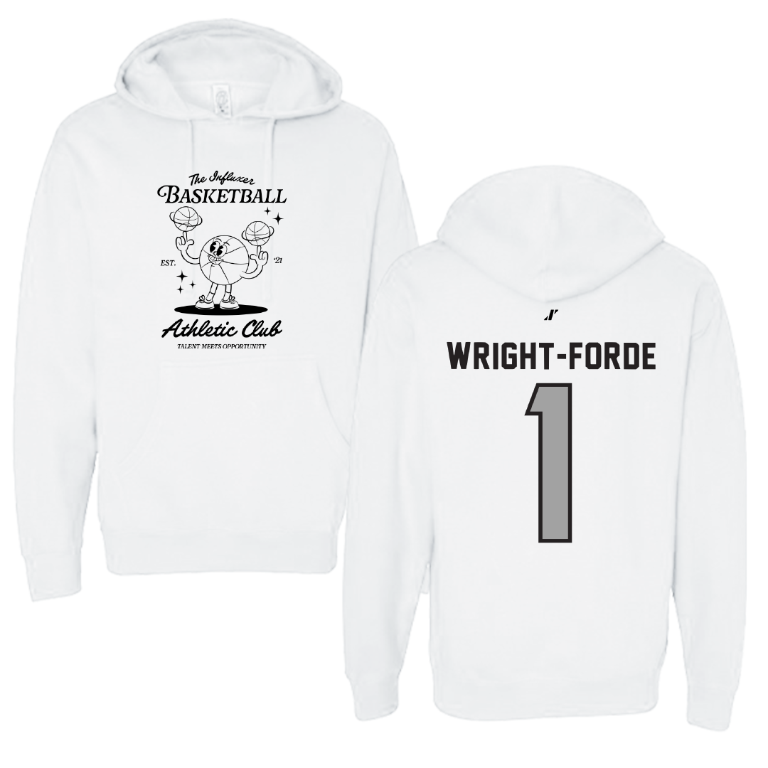 Basketball White Influxer Athletic Club Hoodie - #1 Dian Wright-Forde