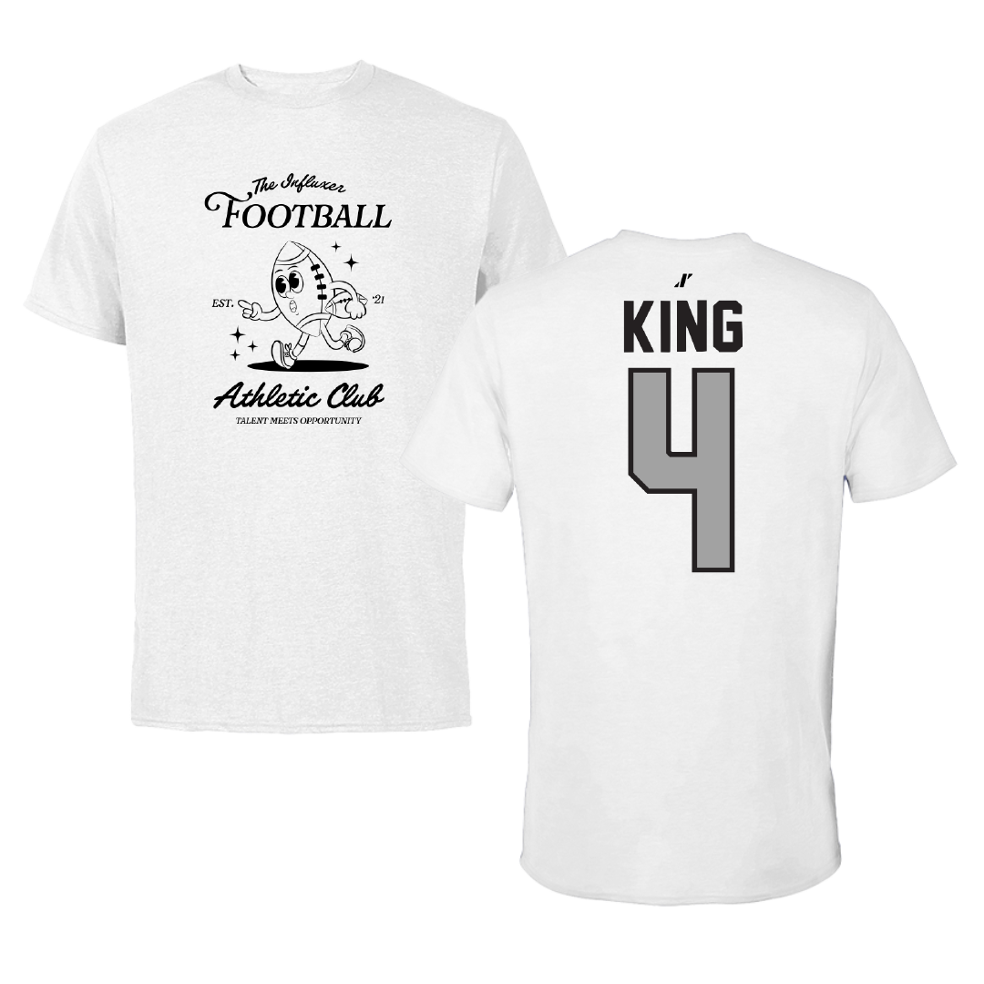 Football White Influxer Athletic Club Tee - #4 Isiah King