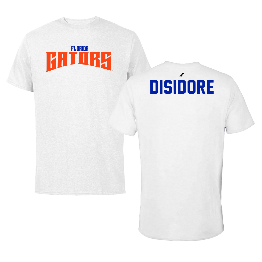 University of Florida Gymnastics White Classic Performance Tee - Gabriella Disidore