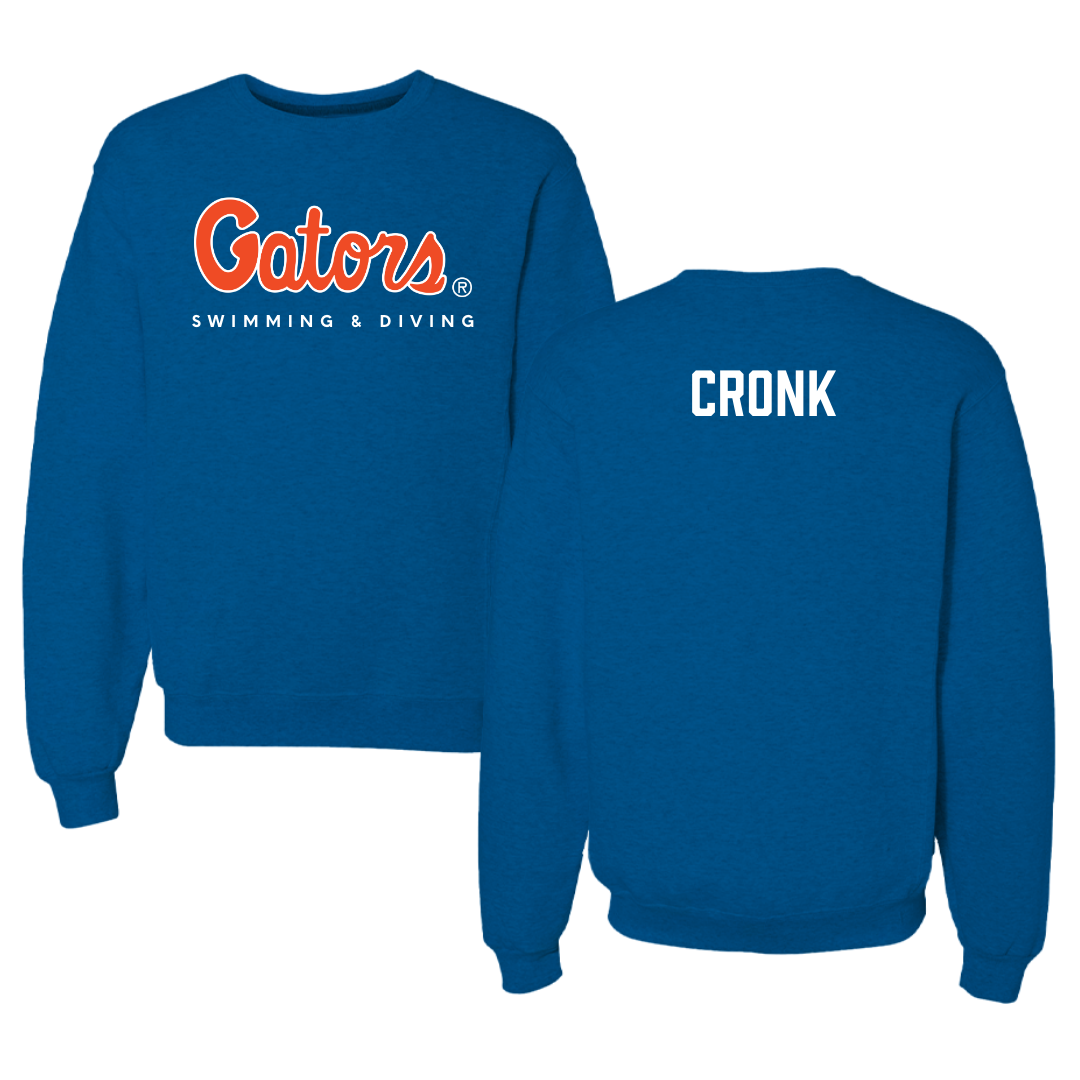 University of Florida Swimming & Diving Royal Blue Crewneck - Micayla Cronk