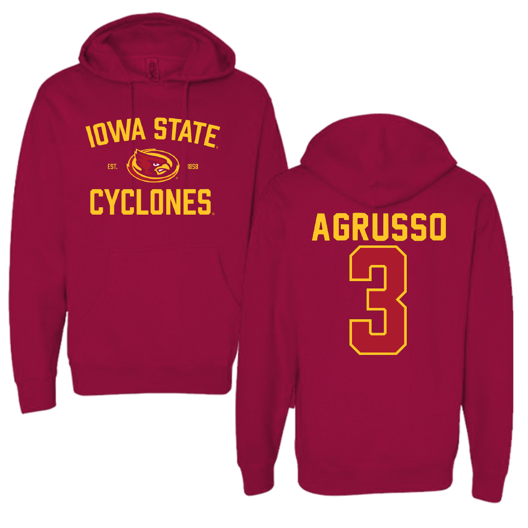 Iowa State University Soccer Cardinal General Hoodie - #3 Isabella Agrusso