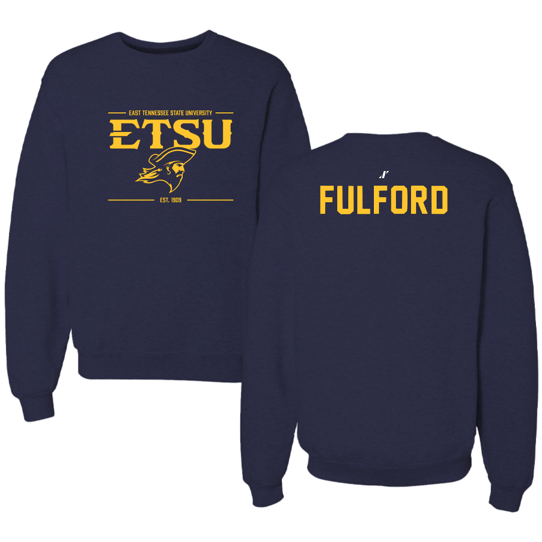 East Tennessee State University TF and XC Navy General Crewneck - Ethan Fulford