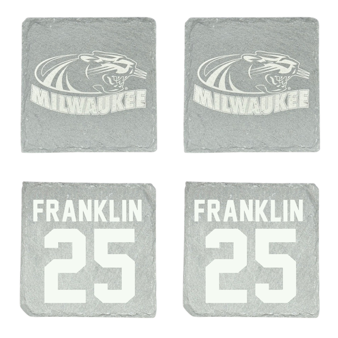 University of Wisconsin-Milwaukee Basketball Stone Coaster (4 Pack)  - #25 Aaron Franklin
