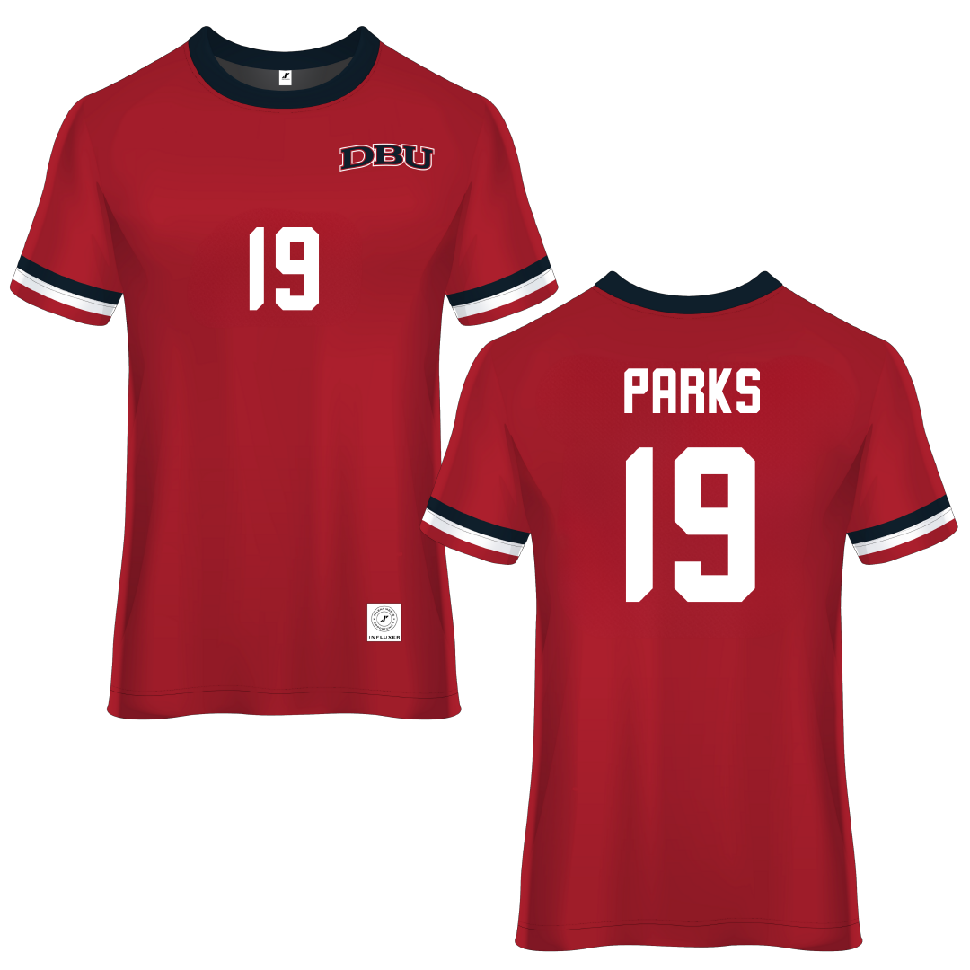 Dallas Baptist University Red Soccer Jersey - #19 Madison Parks