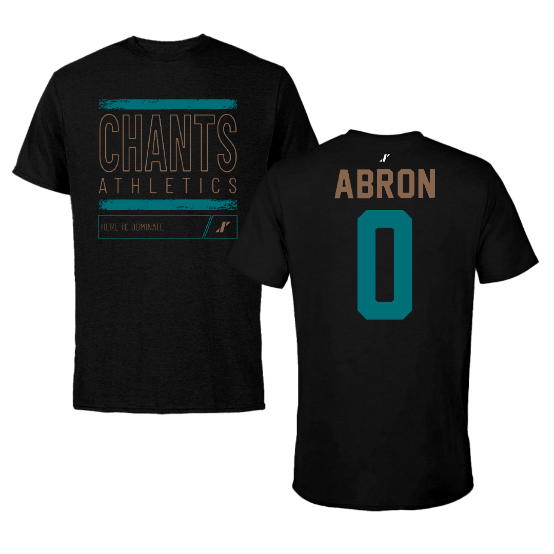 Coastal Carolina University Basketball Black Dominate Tee - #0 Tiara Abron