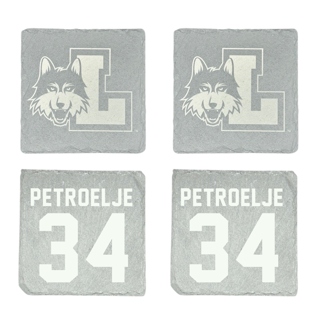 Loyola University-Chicago Basketball Stone Coaster (4 Pack)  - #34 Maddie Petroelje