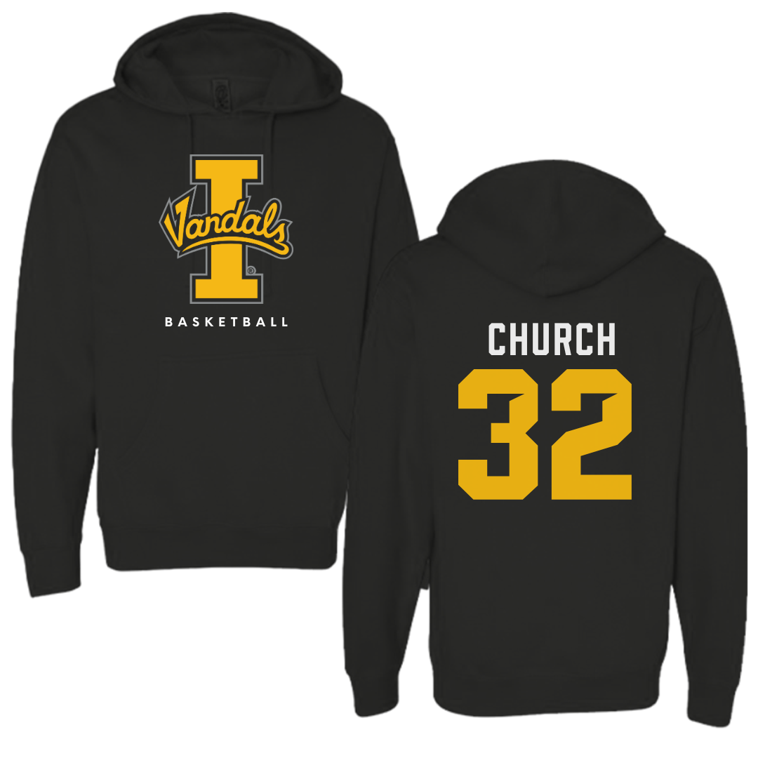 University of Idaho Basketball Black Vandals Hoodie - #32 Cooper Church