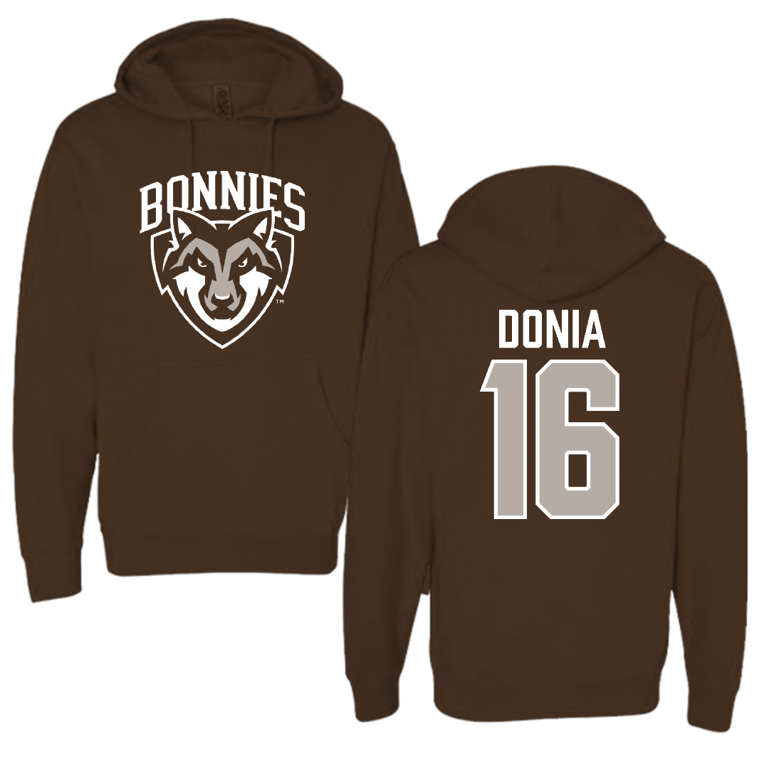 St. Bonaventure University Soccer Brown Hoodie - #16 Alessia Donia