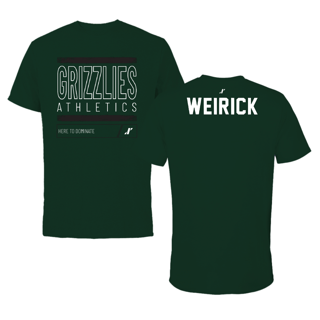 Adams State University Golf Forest Green Dominate Tee - Keona Weirick