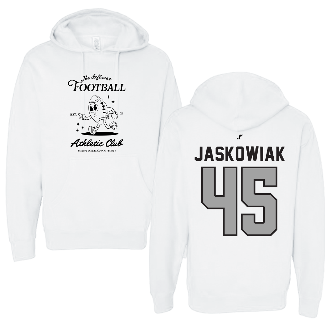 Football White Influxer Athletic Club Hoodie - #45 Mitchel Jaskowiak