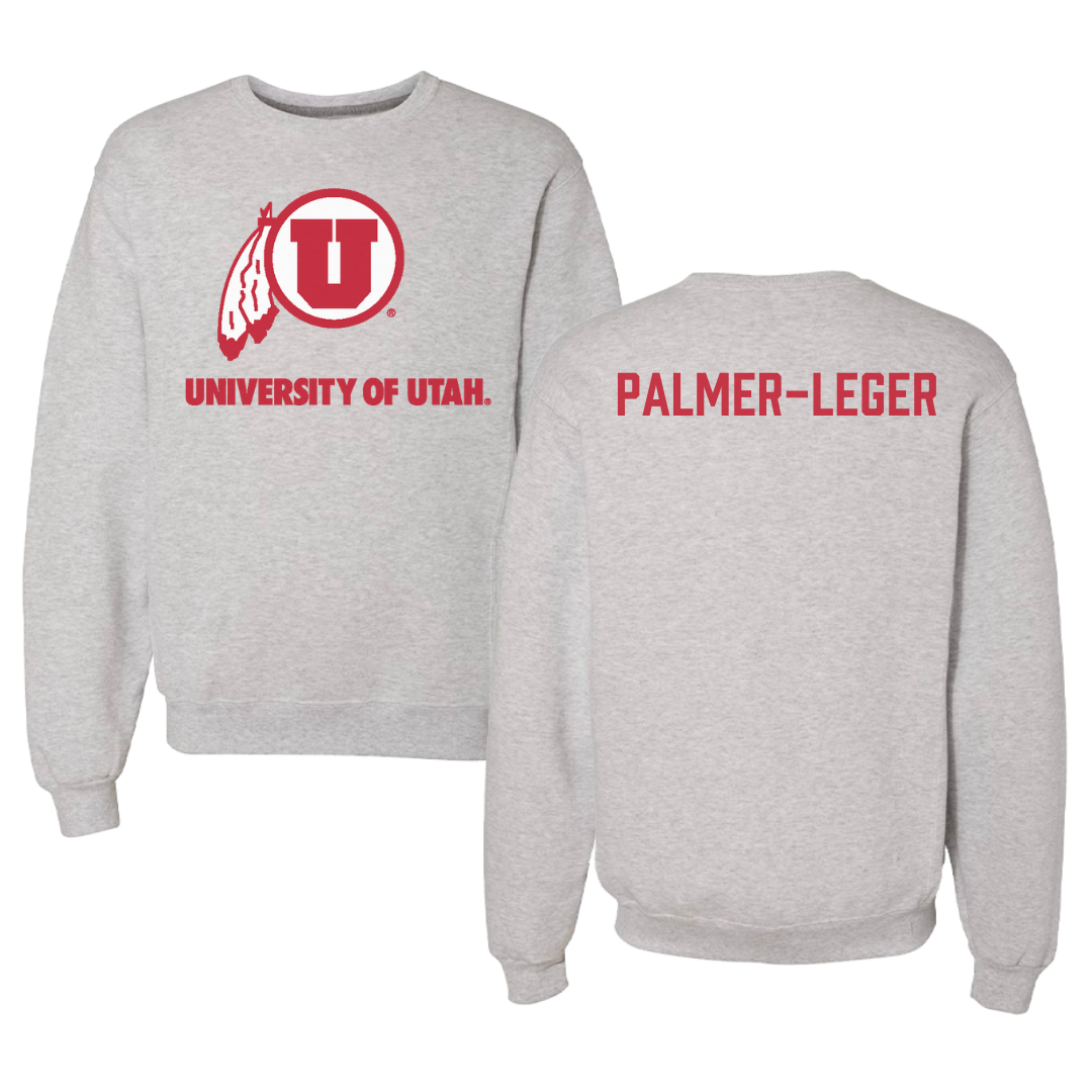 University of Utah Skiing Gray Crewneck - Sydney Palmer-Leger