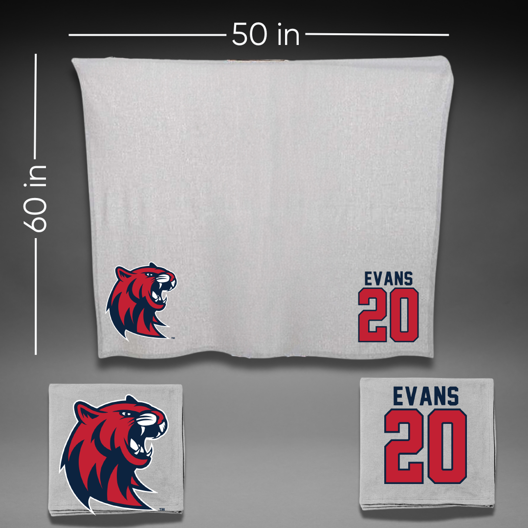 Rogers State University Softball Gray Blanket - #20 Savannah Evans