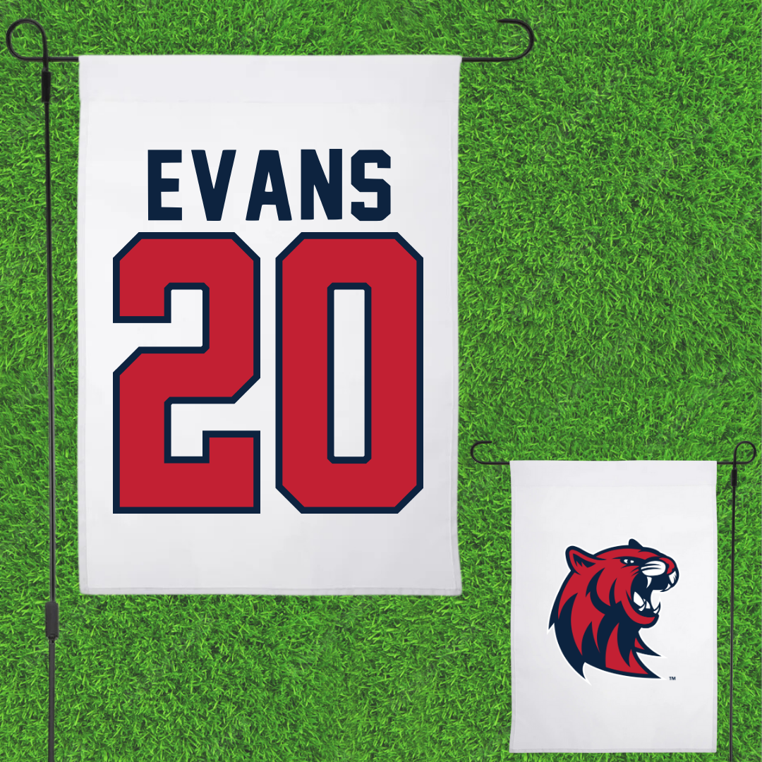 Rogers State University Softball White Garden Flag - #20 Savannah Evans