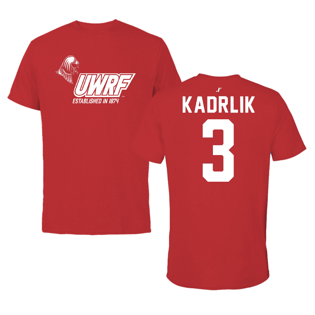 University of Wisconsin-River Falls Ice Hockey Red General Performance Tee - #3 Madison Kadrlik