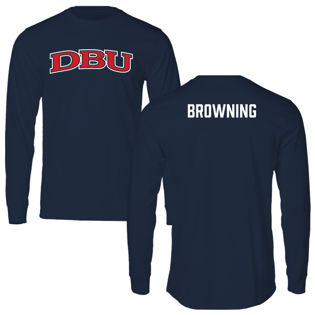 Dallas Baptist University TF and XC Navy DBU Performance Long Sleeve - Luke Browning