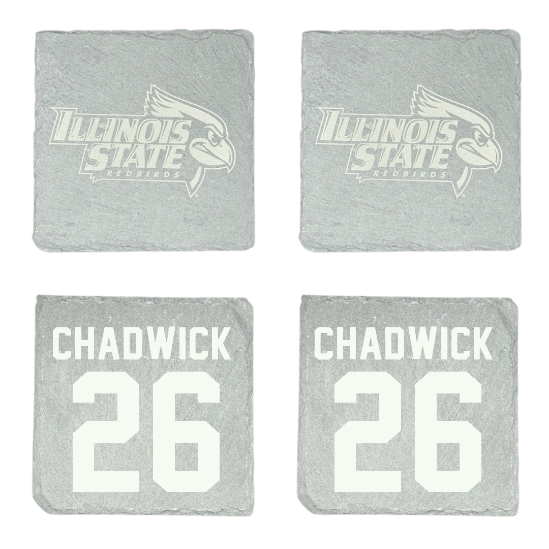 Illinois State University Baseball Stone Coaster (4 Pack)  - #26 Tyrelle Chadwick