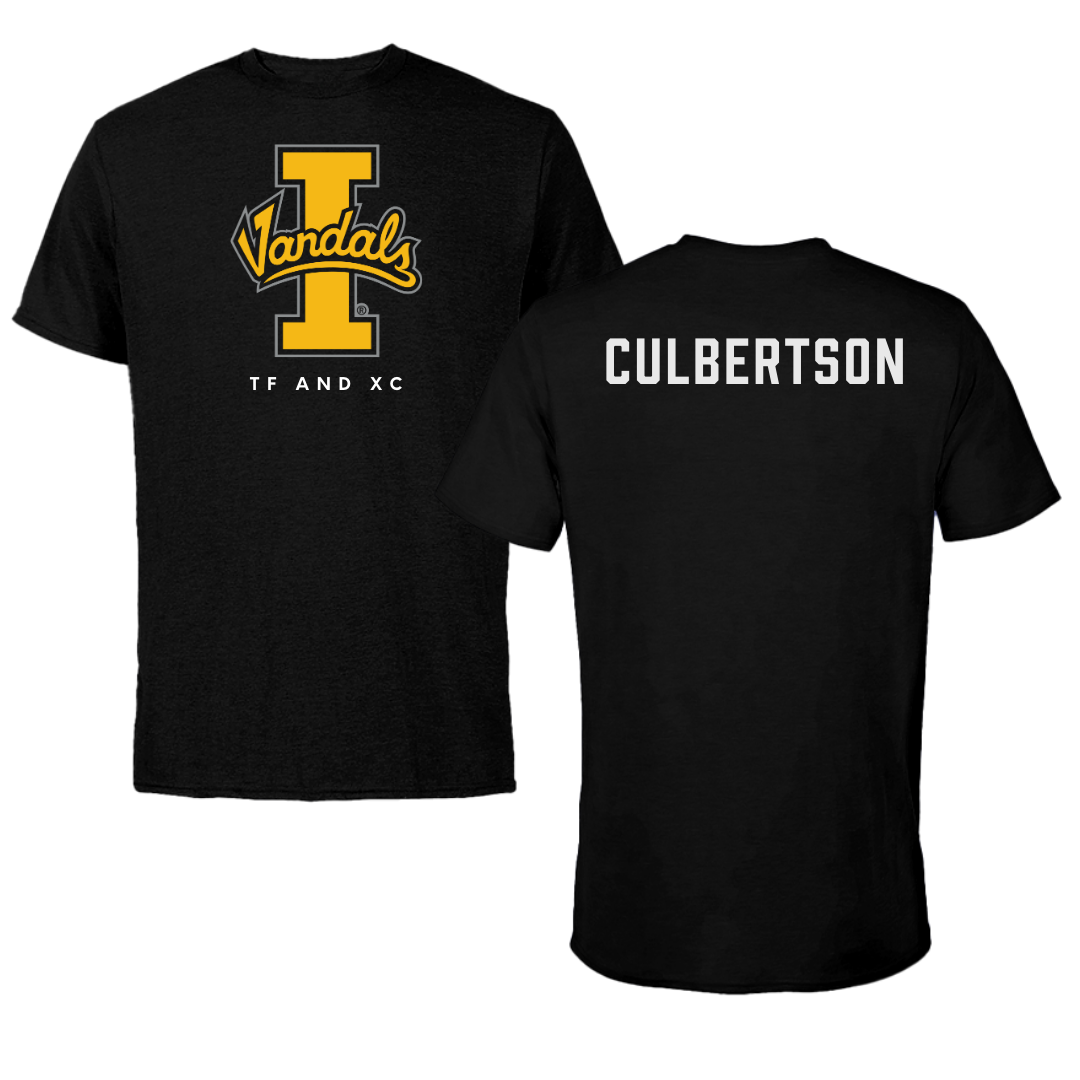 University of Idaho TF and XC Black Vandals Performance Tee - Noah Culbertson