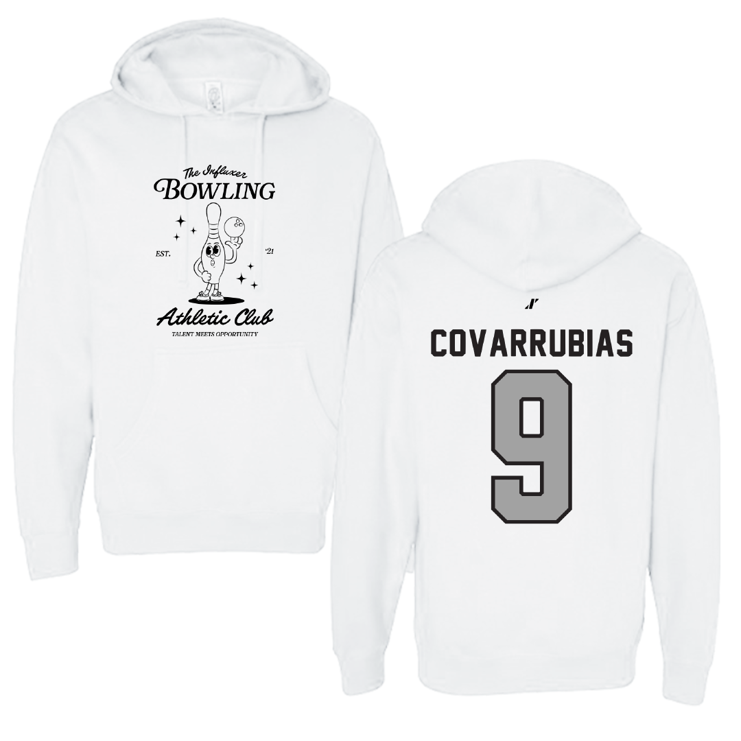 Bowling White Influxer Athletic Club Hoodie - #9 Keyla Covarrubias