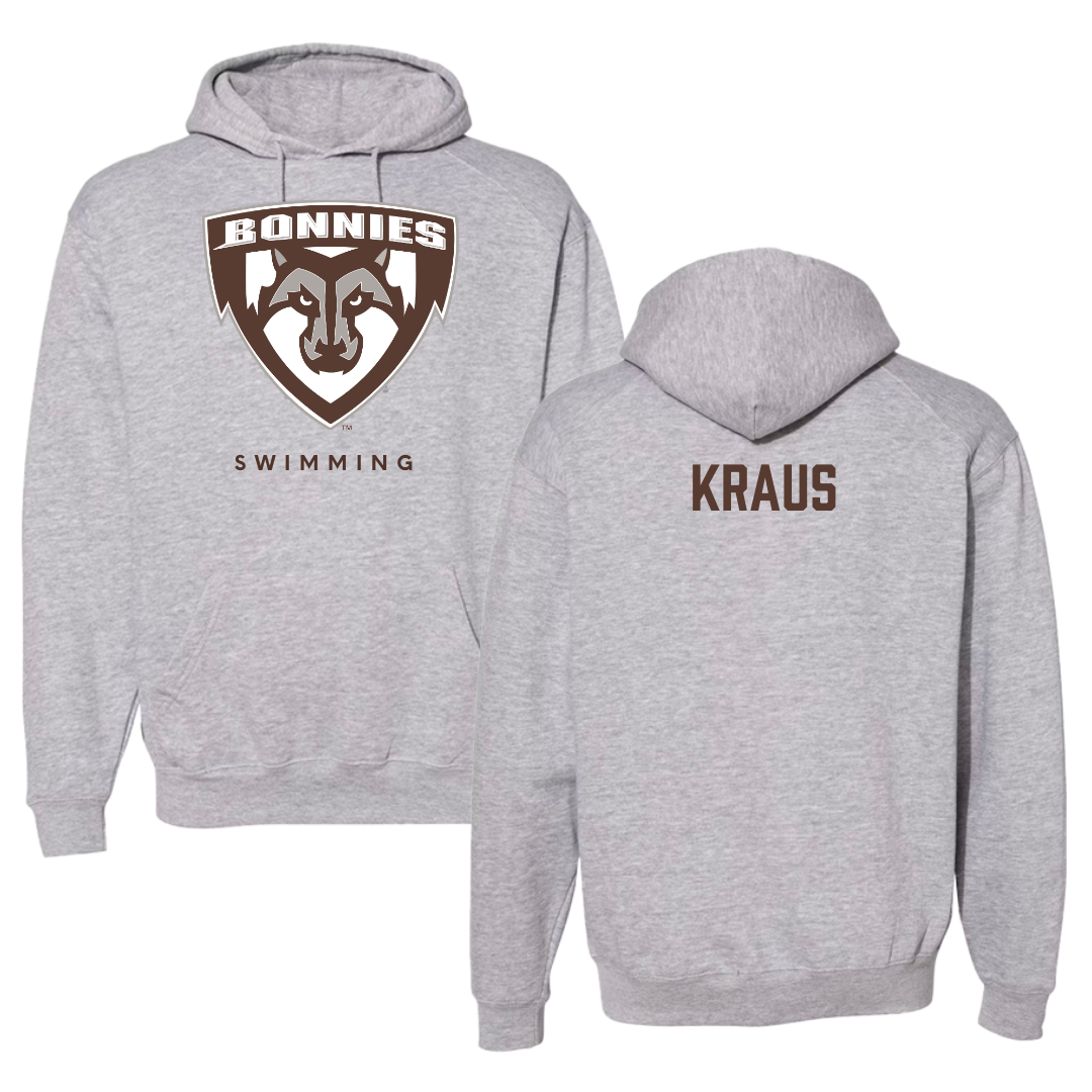 St. Bonaventure University Swimming & Diving Gray Hoodie - Ellie Kraus