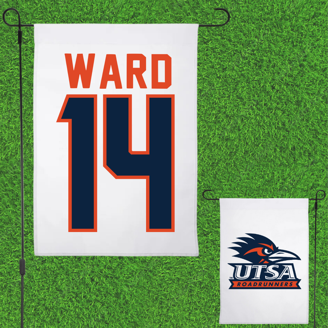 University of Texas at San Antonio Baseball White Garden Flag - #14 Ryan Ward