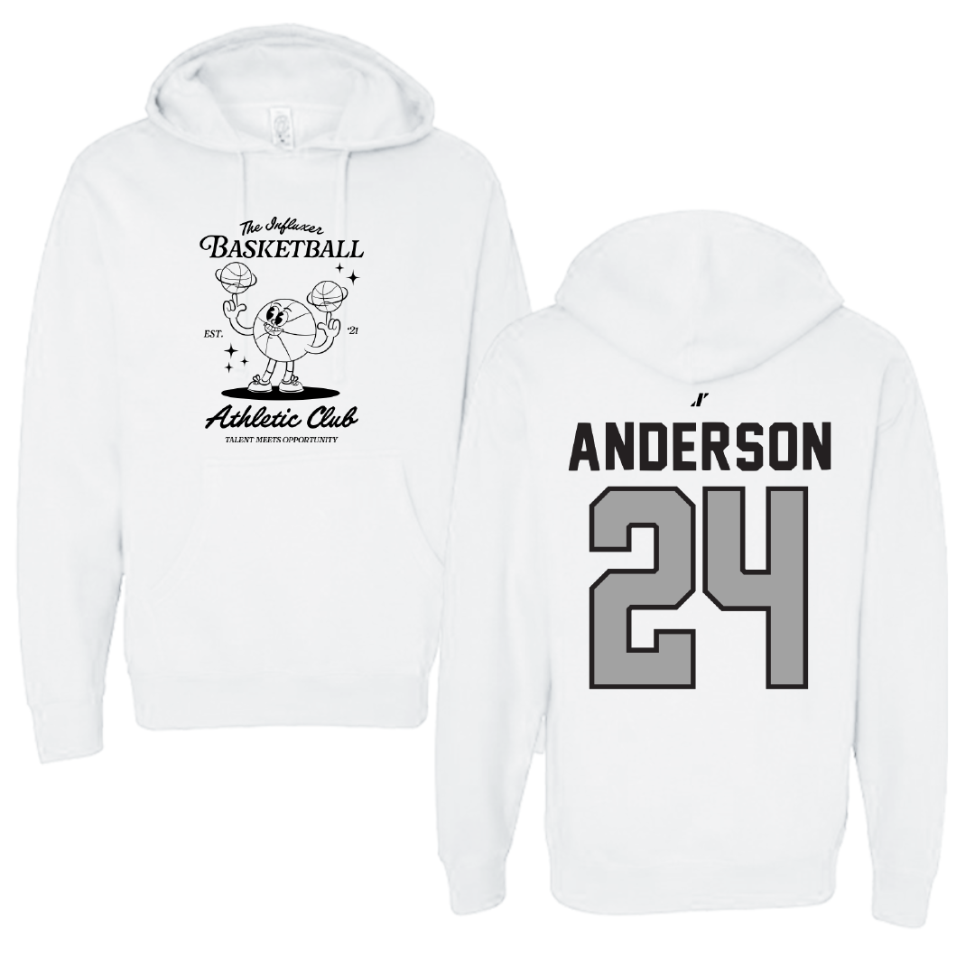 Basketball White Influxer Athletic Club Hoodie - #24 Taylor Anderson