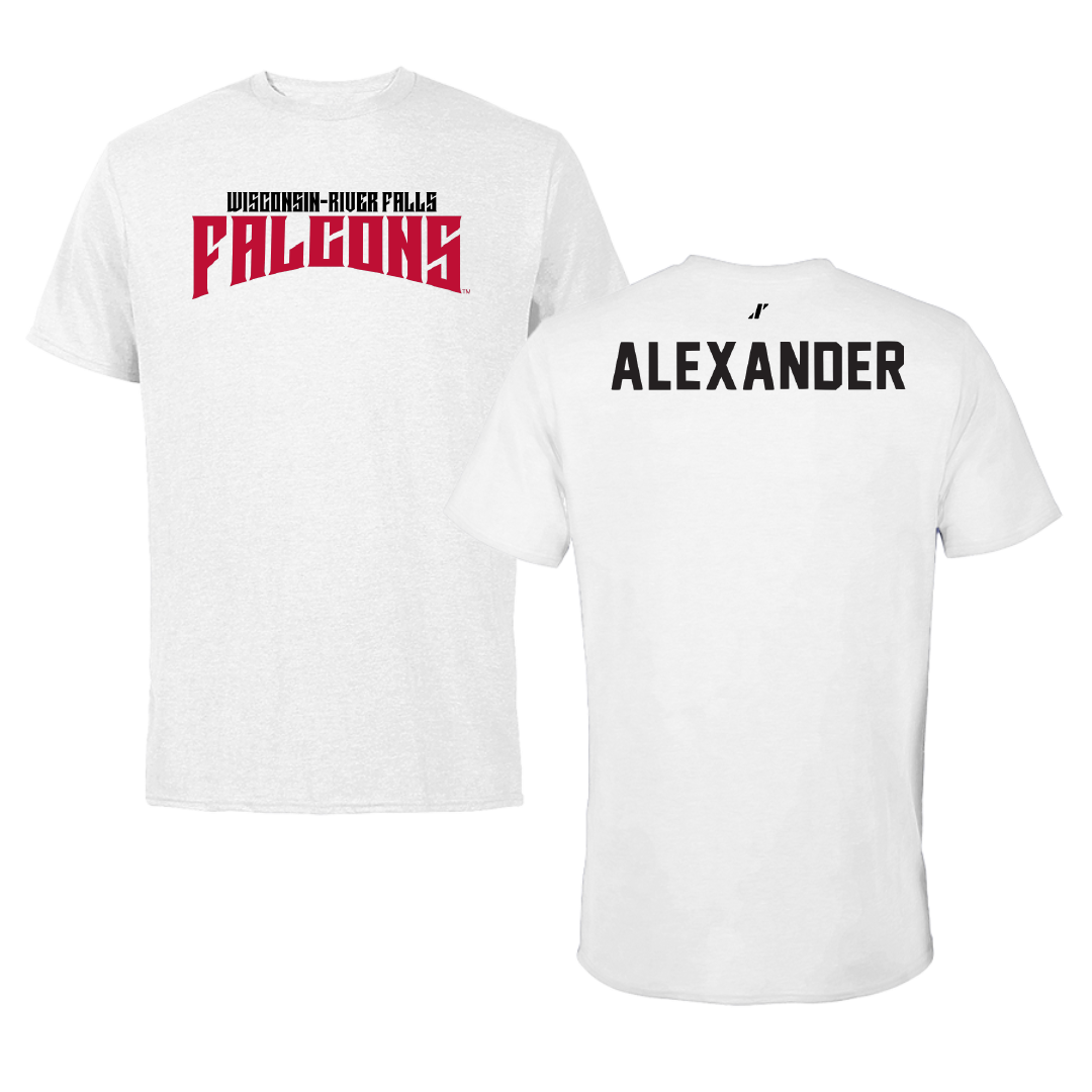 University of Wisconsin-River Falls TF and XC White Classic Performance Tee - Joel Alexander
