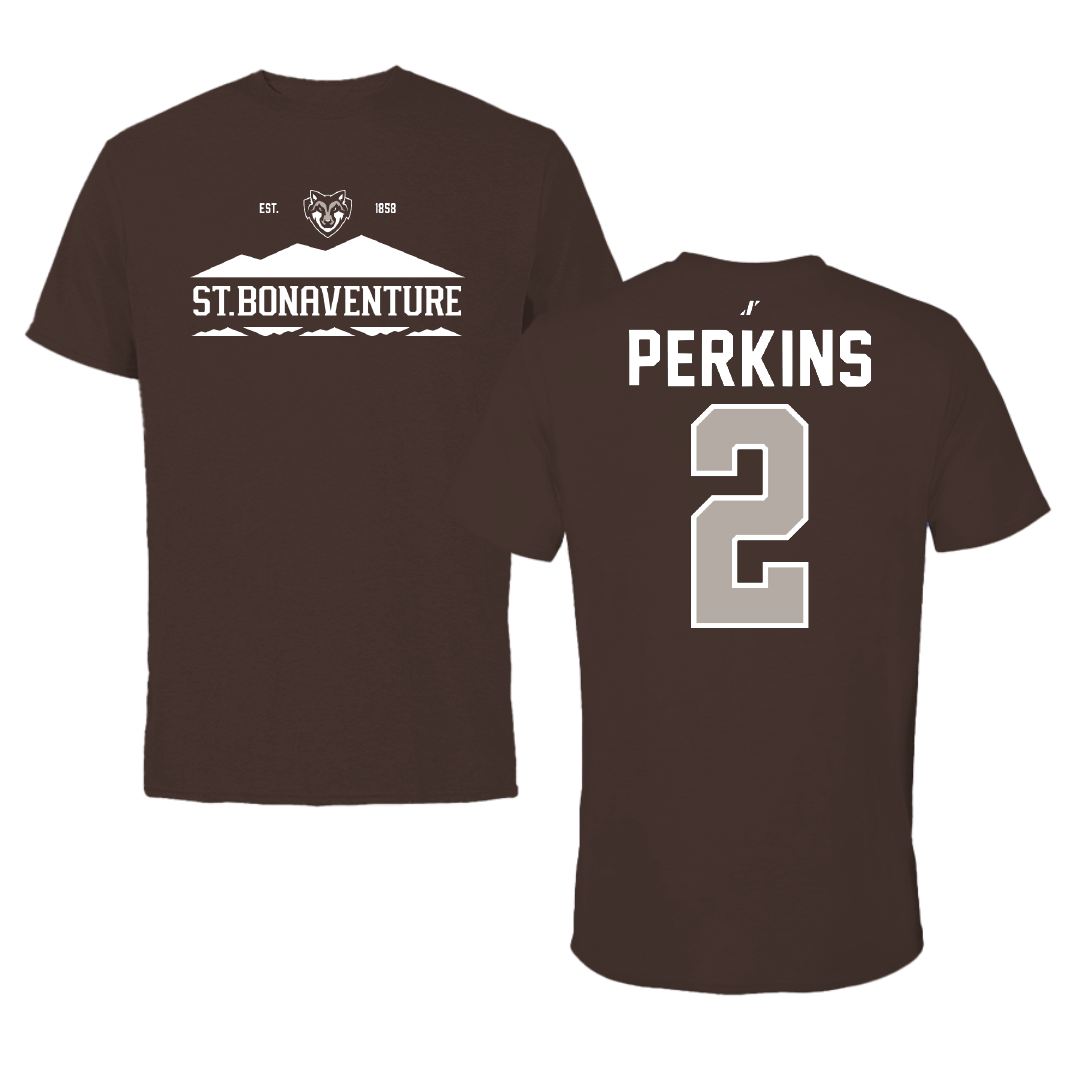 St. Bonaventure University Softball Brown General Tee - #2 Reanna Perkins