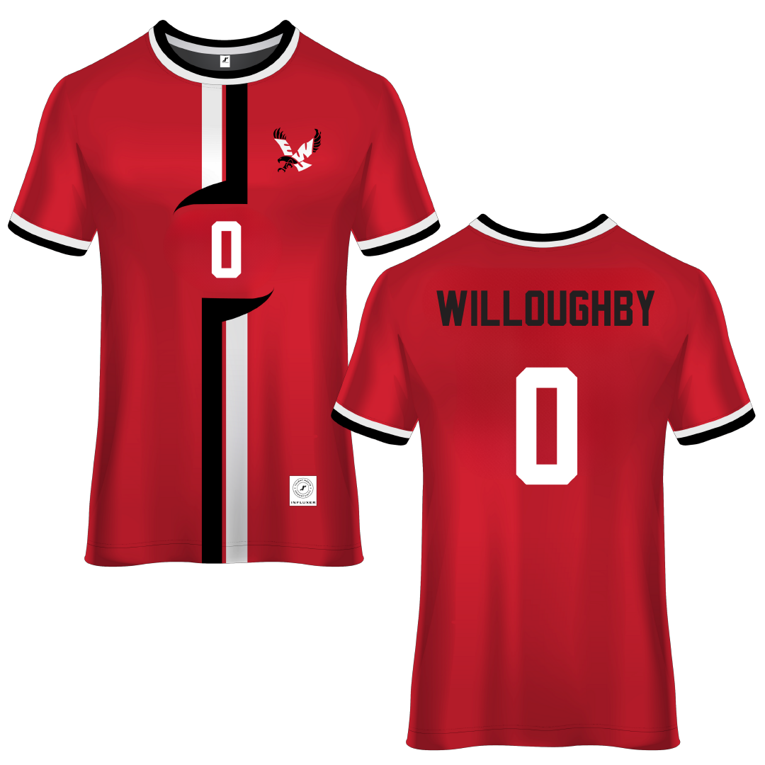 Eastern Washington University Red Soccer Jersey - #0 Kamryn Willoughby