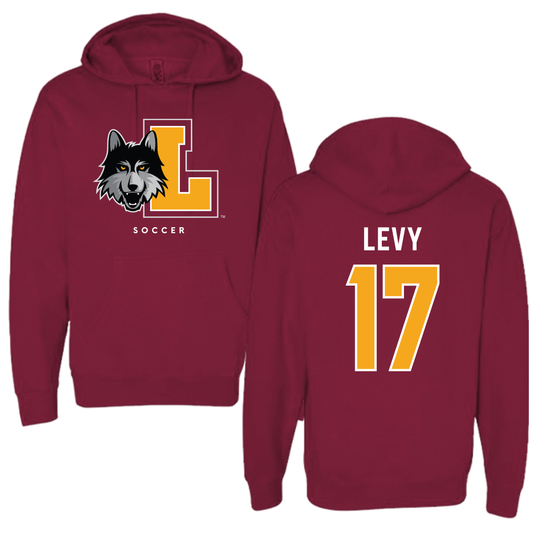 Loyola University-Chicago Soccer Maroon Hoodie - #17 Dylan Levy