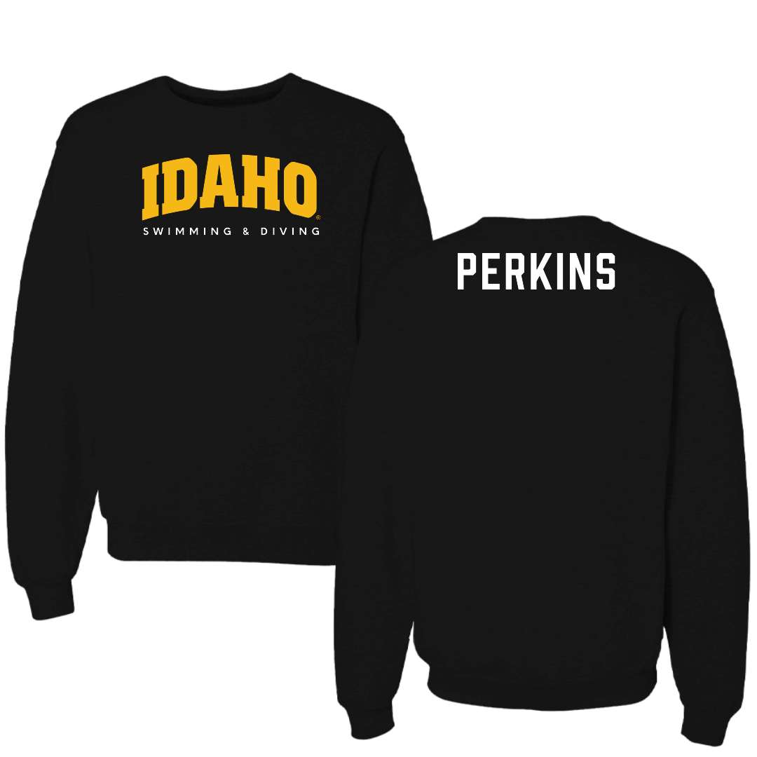 University of Idaho Swimming & Diving Black Idaho Crewneck - Amelia Perkins
