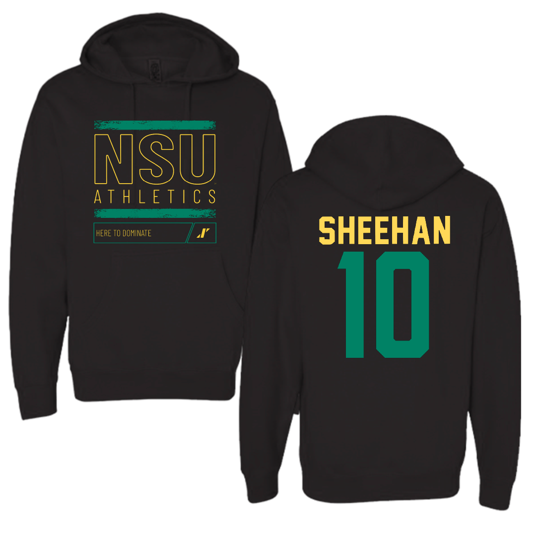 Norfolk State University Softball Black Dominate Hoodie - #10 Lauren Sheehan
