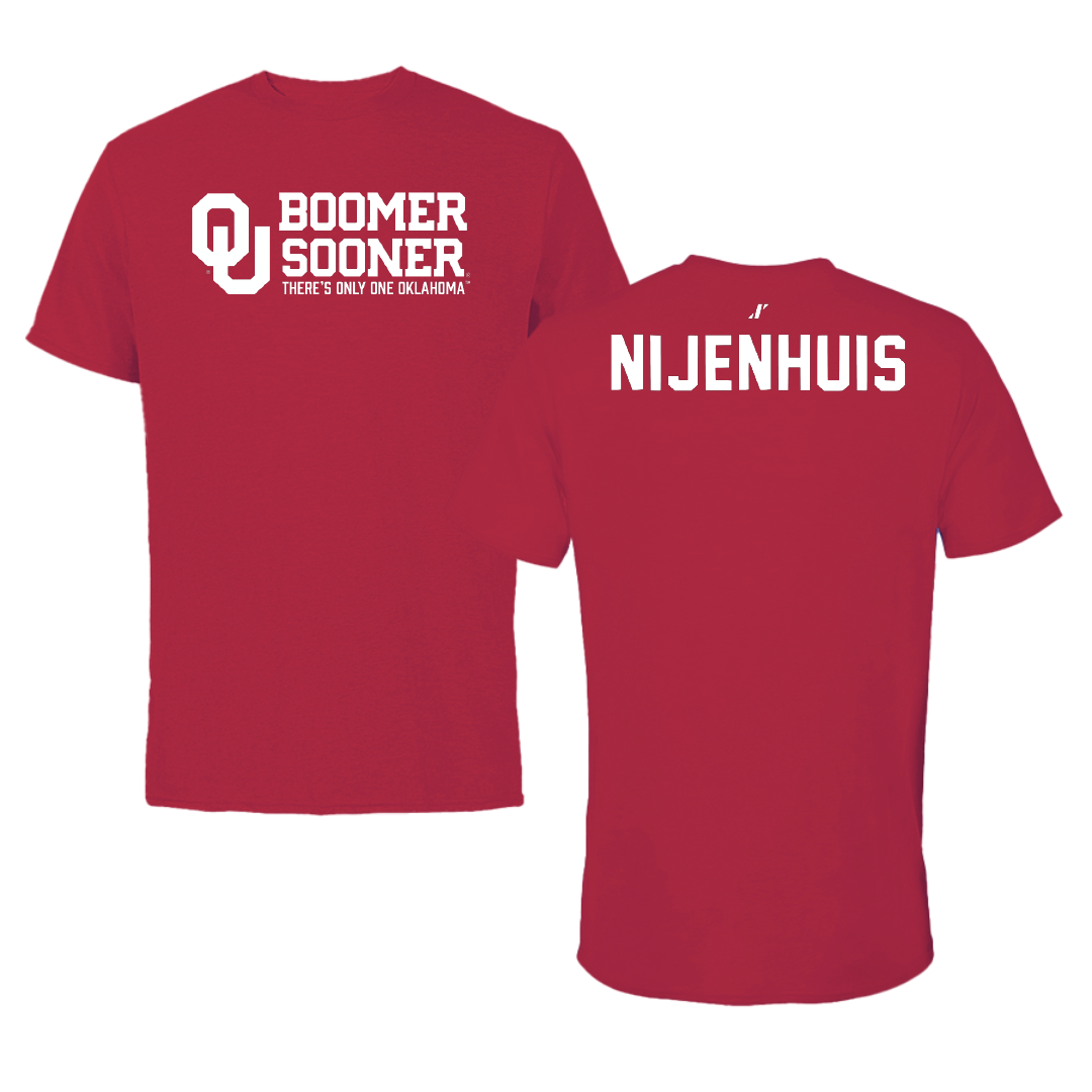 University of Oklahoma Wrestling Crimson General Tee - Gerrit Nijenhuis