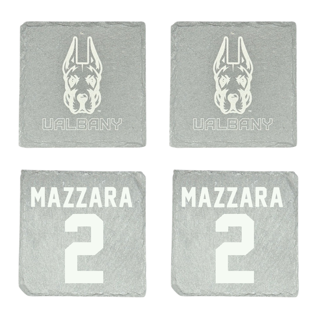 University at Albany Baseball Stone Coaster (4 Pack)  - #2 Victor Mazzara