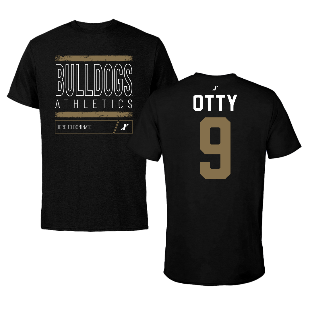 Bryant University Football Black Dominate Tee - #9 Michael Otty