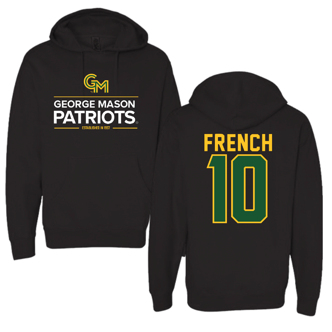 George Mason University Volleyball Black General Hoodie - #10 Liam French