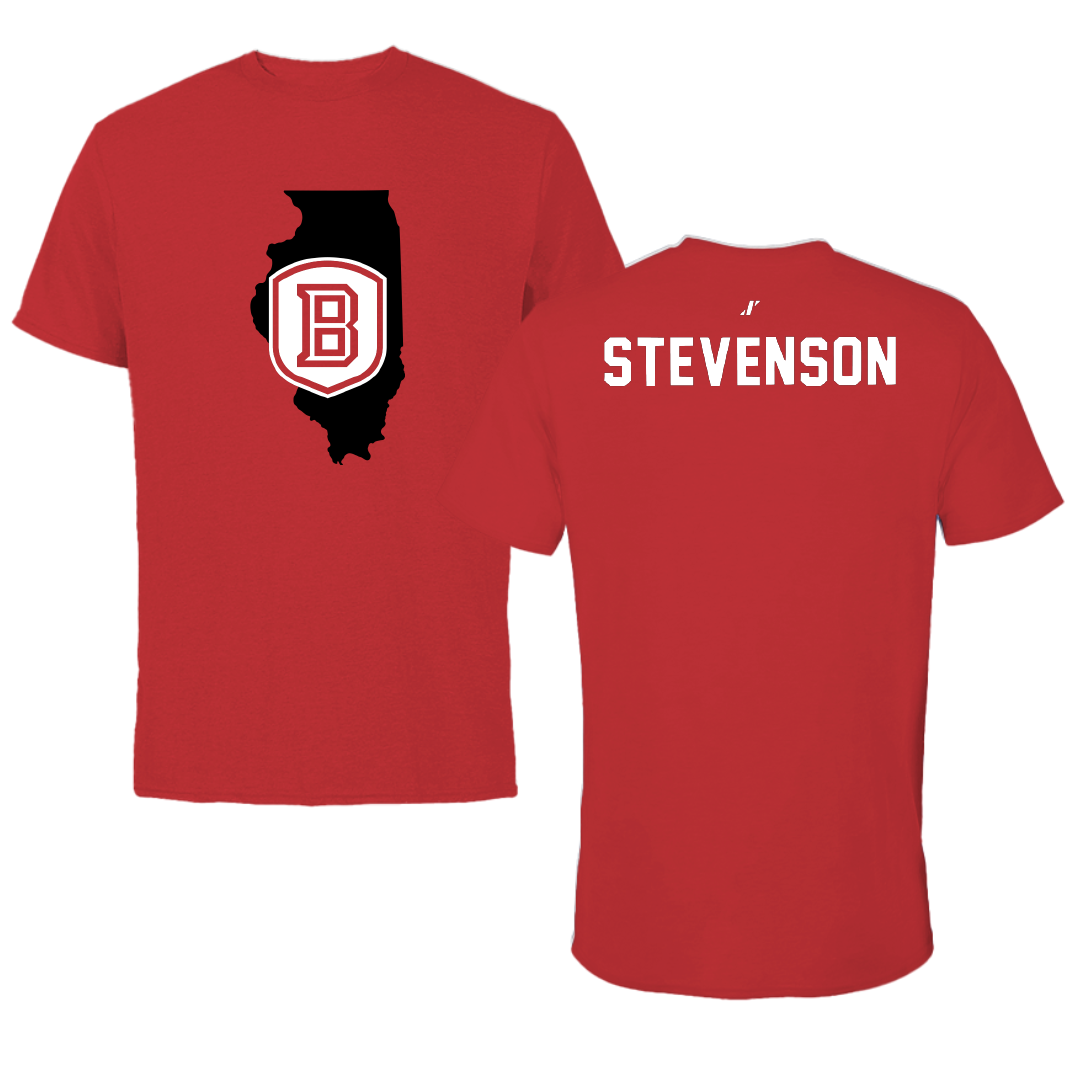 Bradley University Golf Red State Tee - Carter Stevenson