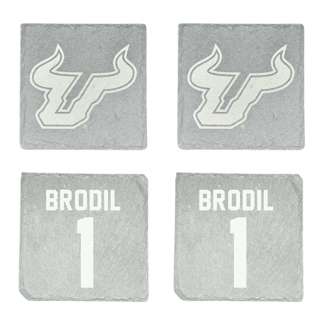 University of South Florida Baseball Stone Coaster (4 Pack)  - #1 Marcus Brodil