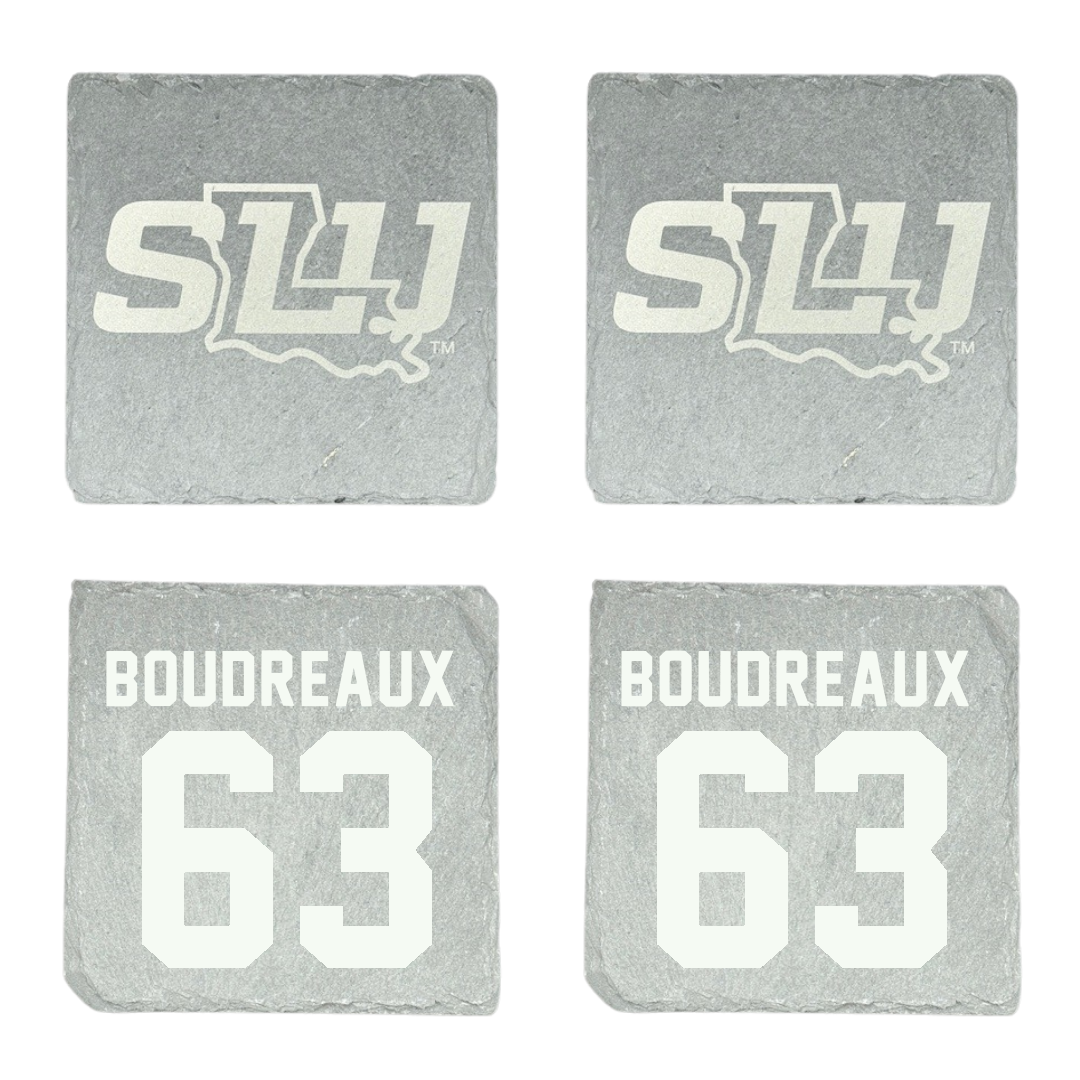 Southeastern Louisiana University Football Stone Coaster (4 Pack)  - #63 Corin Boudreaux