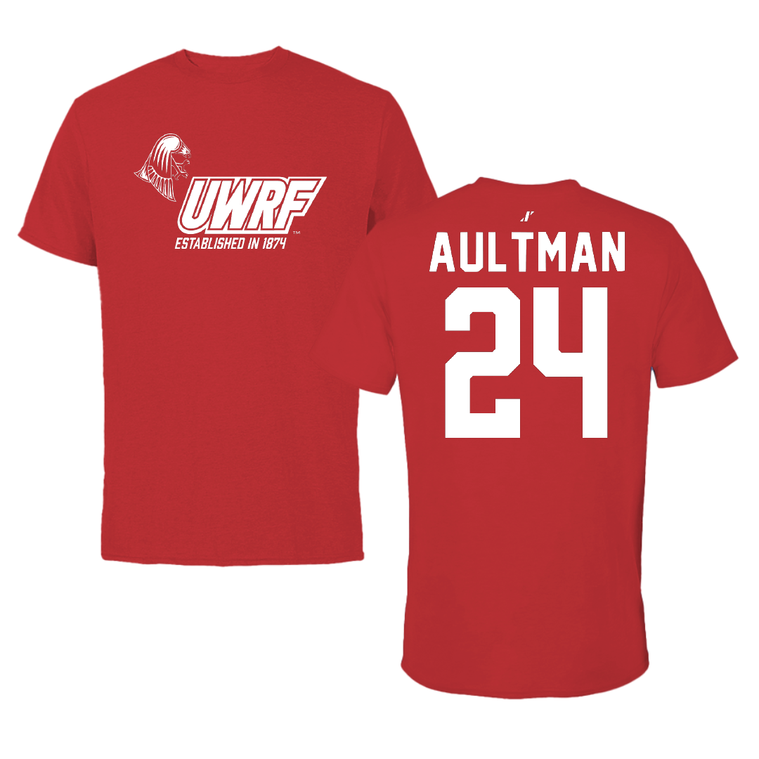 University of Wisconsin-River Falls Softball Red General Performance Tee - #24 Kelly Aultman